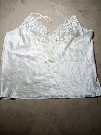 White Lace Trim Camisole