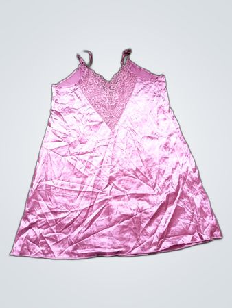 Pink Satin Dress