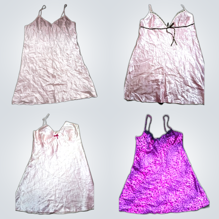 Y2K Pink Slip Dresses