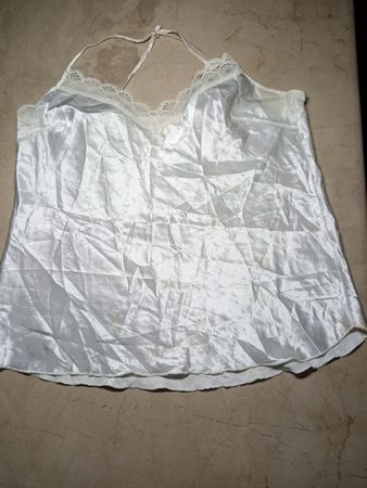 Women's White Lace Trim Camisole