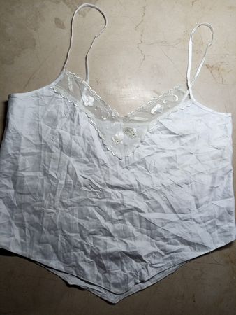 White Lace Trim Camisole