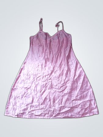 Pink Satin Dress