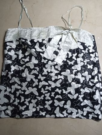 George Black and White Butterfly Dress