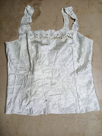 White Lace Trim Top