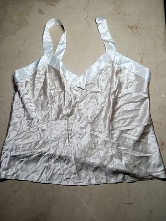 St Michael White Satin Camisole