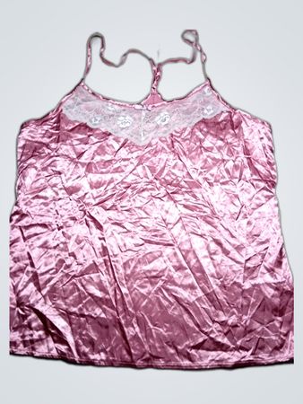 Pink Satin Cami Top