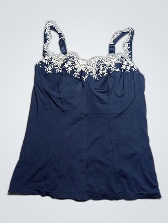 Black Lace-Trimmed Cami
