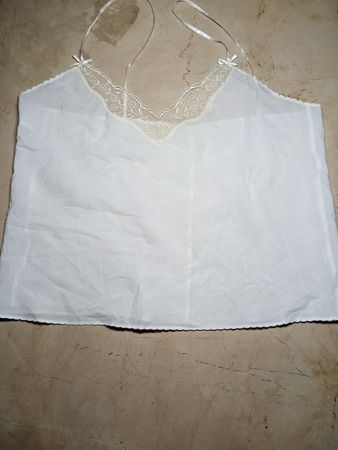 White Lace Trim Camisole