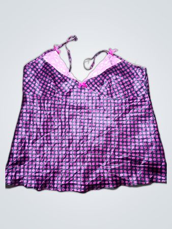 Lace Trim Camisole with Polka Dots