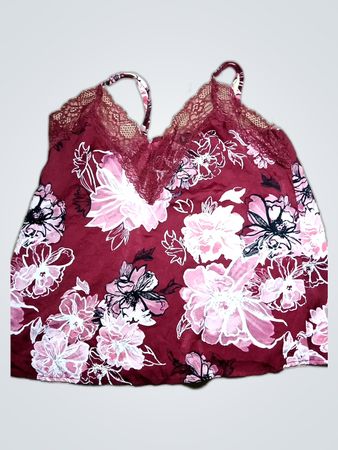 Lace Trimmed Floral Camisole