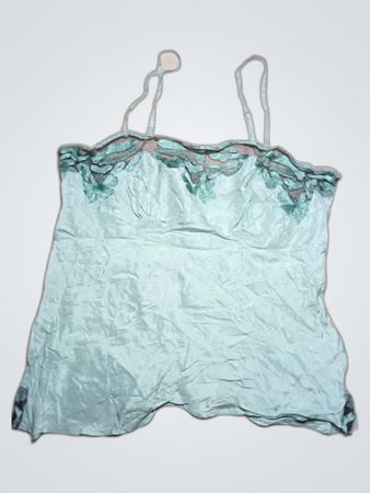Green Lace Trim Camisole