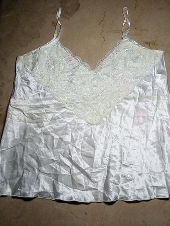 White Lace-Trimmed Camisole