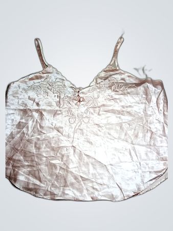 Pink Satin Camisole