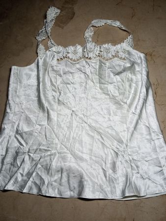 White Lace Trim Top