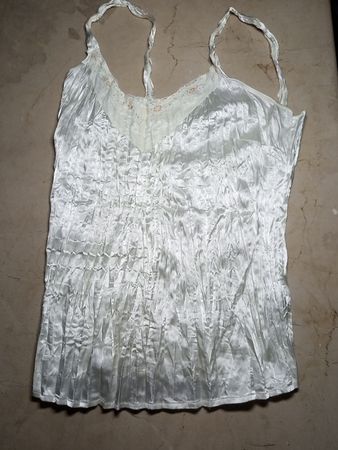 White Satin Top