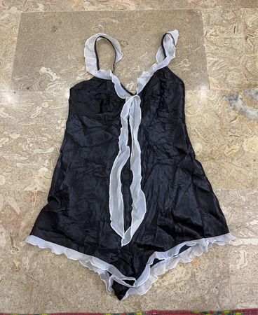 Black and White One Piece Swimsuit