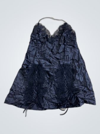 La Senza Black Lace Trimmed Chemise