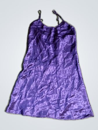 Purple Satin Dress