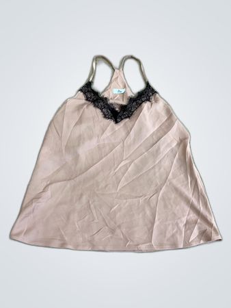 Pink Lace Trim Camisole