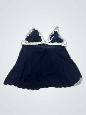 Ann Summers Black Lace Trim Chemise