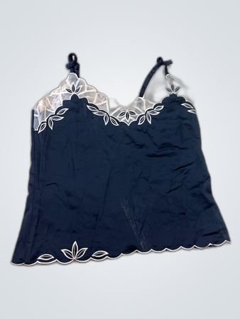 Black Lace Trim Top