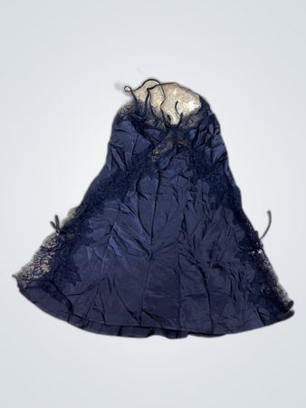 Black Lace-Trimmed Chemise