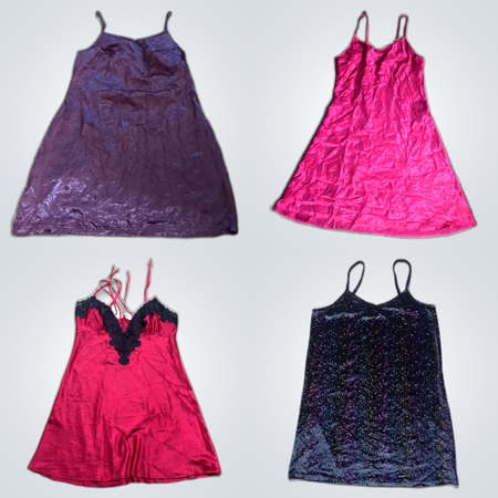 Velvet slip dress