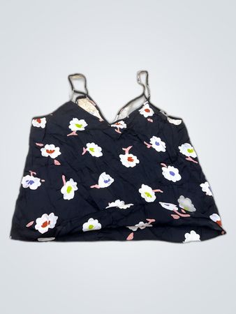 River Island Black Floral Top
