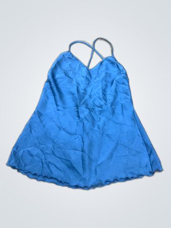 Blue Halter Neck Dress