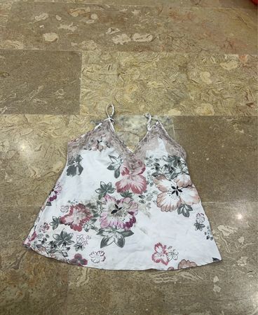 Floral Lace Trim Camisole