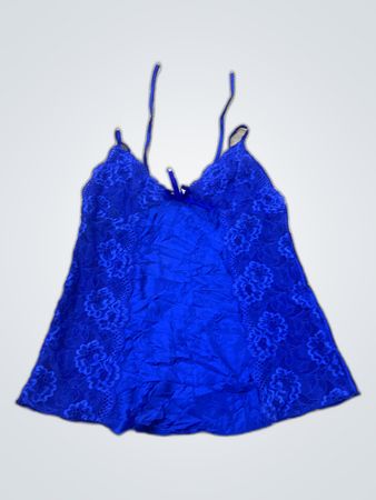 Blue Lace Camisole Top