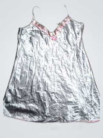 Grey Satin Chemise