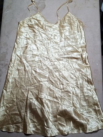 Gold Satin Dress