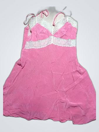 Pink Nightdress with Lace