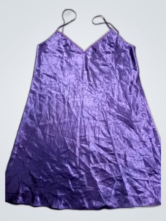 Purple Satin Nightgown