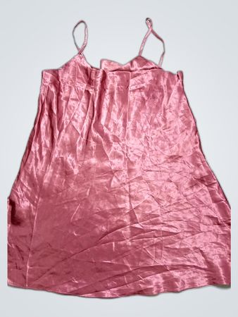 Pink Satin Chemise