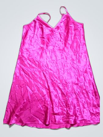 Pink Satin Chemise