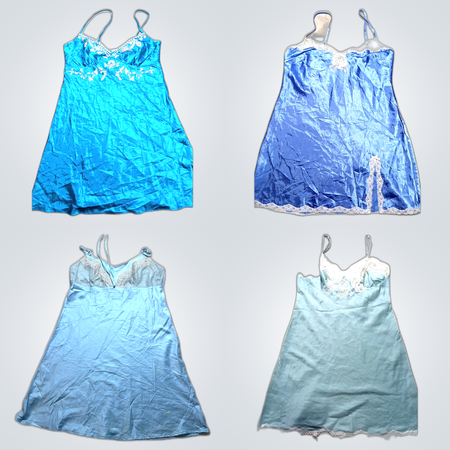 Blue Slip Dresses Bundle