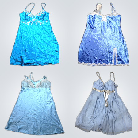 Blue Slip Dresses Bundle