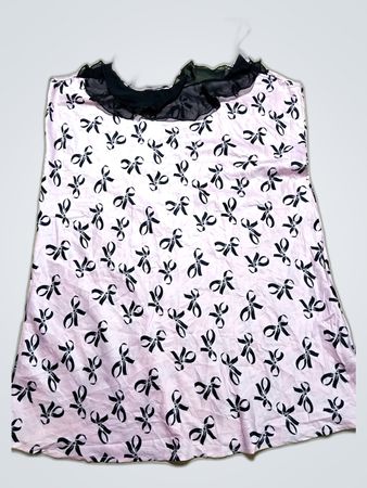 Pink Bow Patterned Top