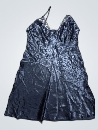 Black Satin Chemise