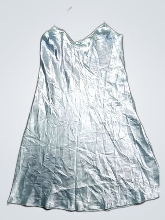 Secrets Light Blue Satin Nightgown