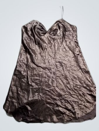 Brown Satin Chemise
