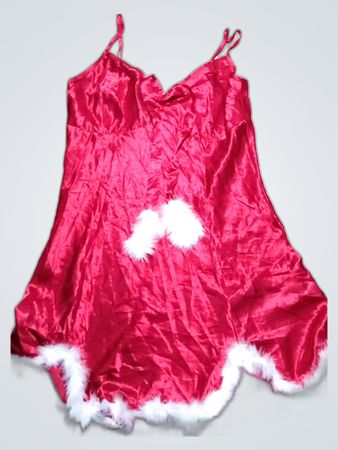 Victoria's Secret Red Satin Santa Costume