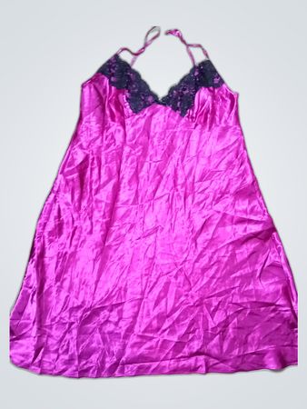 Women's Purple Satin Nightgown