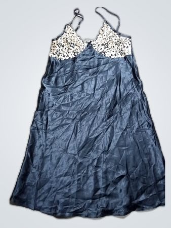 Black Nightgown with Lace Details