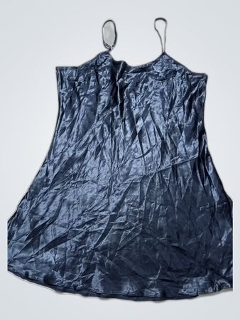 Black Satin Chemise