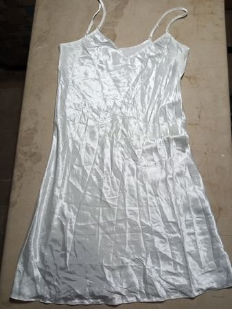 White Satin Nightgown