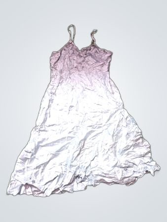 Crinkled White Dress
