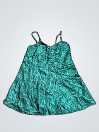 Green Satin Dress